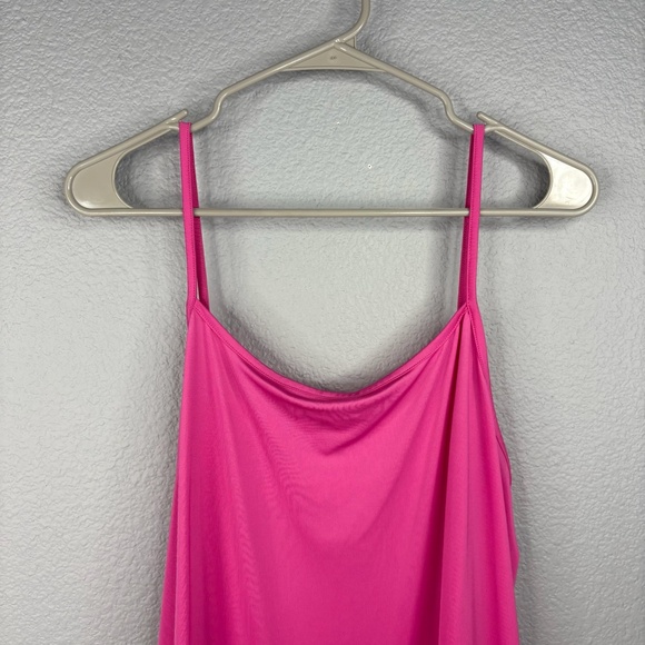 Bright Pink Slip Dress - Picture 3 of 6
